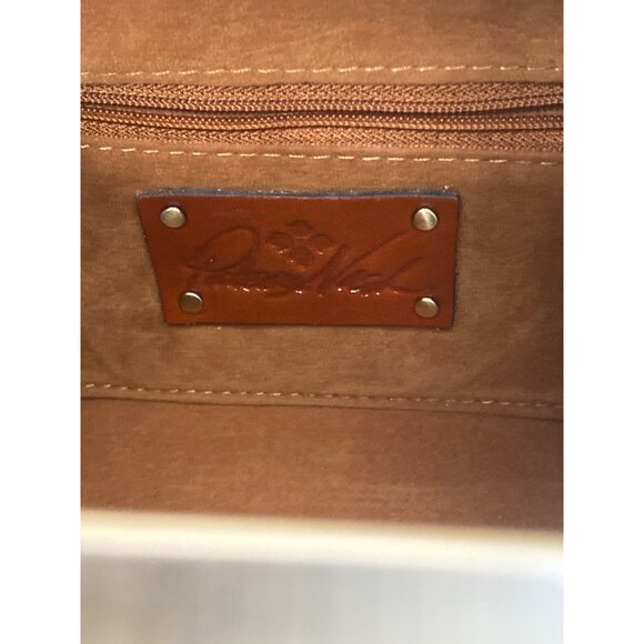 Patricia Nash Avadi Box Bag Tiger Print Leather EUC - Picture 7 of 12